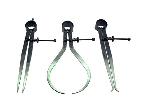 AI New Spring Caliper 10-inch 250mm 3-piece set with inside, outside, and divider calipers