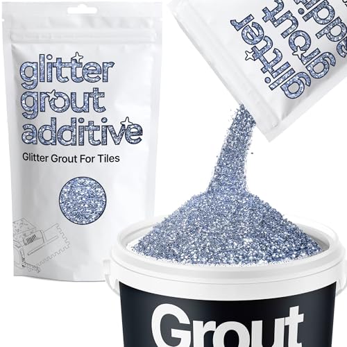 Hemway Azure Blue Glitter Grout Additive 100g Metallic Flakes
