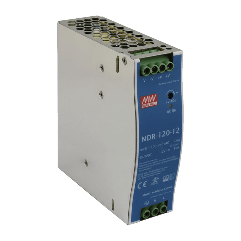 MeanWell NDR-120-12 120W 120V 10A DIN-Rail power supply unit NDR-120-12: 12V 10A 1 PACK