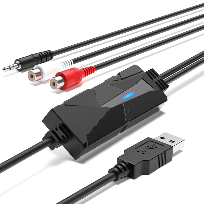 [Australia - AusPower] - DigitalLife USB 2.0 Audio Capture Card Grabber - Cassette Tapes to Digital MP3 Converter from Stereo RCA/3.5mm Music Interface 
