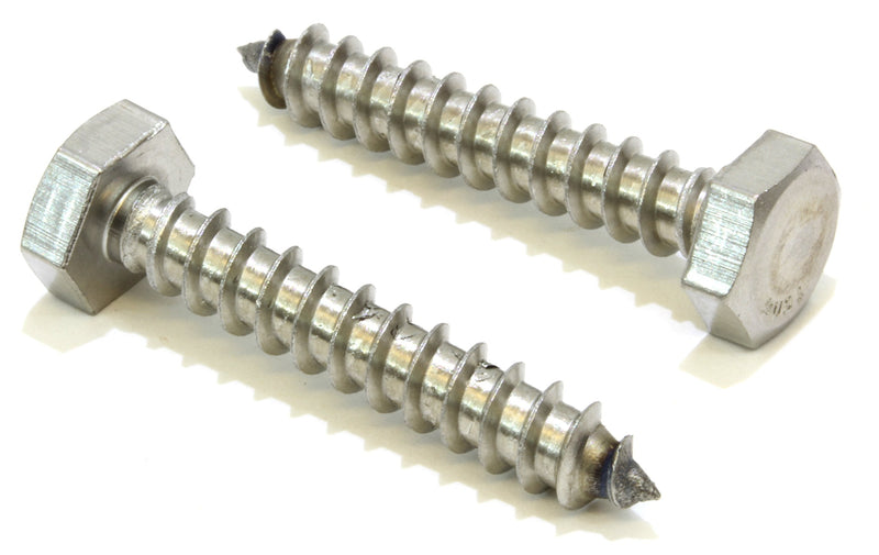 [Australia - AusPower] - Bolt Dropper 1/4" x 1-1/2" Stainless Hex Head Lag Bolt Screws, (25 Pack), 304 (18-8) Stainless Steel Coach Bolts/Large Screws for Wood with Plain Finish by Bolt Dropper 1/4" x 1-1/2" 