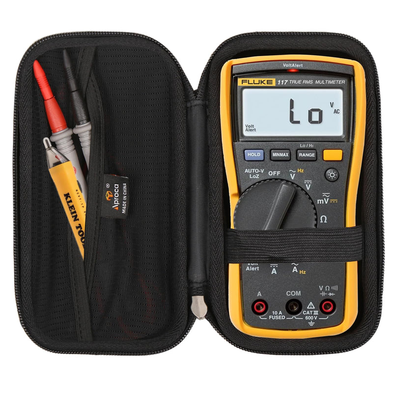 [Australia - AusPower] - Aproca Portable Hard Storage Case, for Fluke 117 / Fluke 115 Digital Multimeter and Accessories 