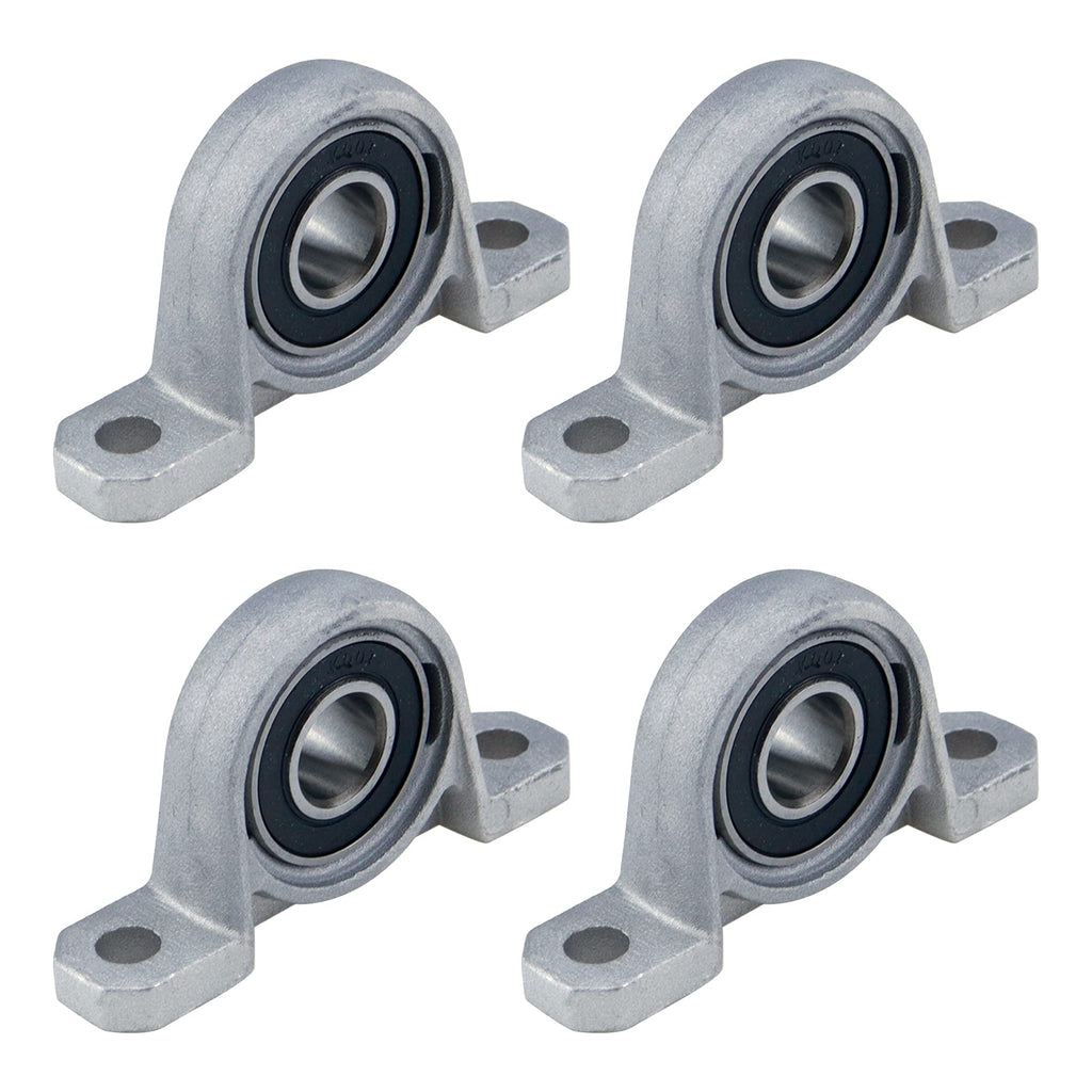 4Pcs 12mm/0.47" Diameter Ball Mounted Pillow Block Insert Bearing(12mm) 12mm/0.47"