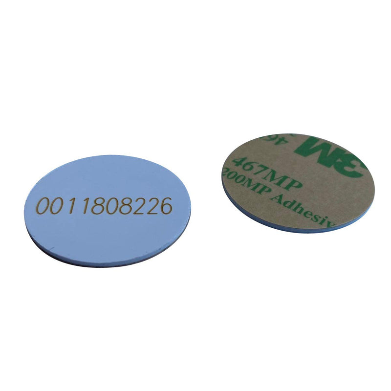 EM4100 RFID Sticker,125Khz PVC Material 1mm Thick id Coin Key fobs Read Only (Pack of 100)