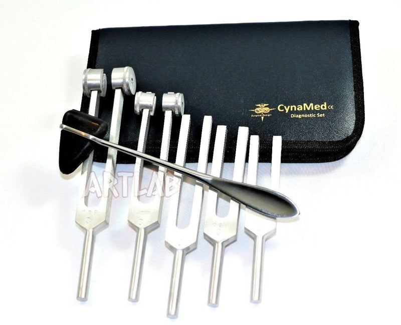 [Australia - AusPower] - Tuning Fork Set of 5 Taylor Hammer Diagnostic instruments CYNAMED 
