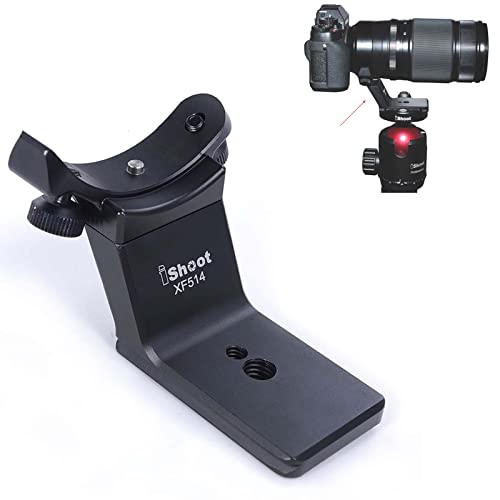 CNC Precisely Machined Metal Lens Collar Replacement Base Foot Stand Adapter for Fuji XF 50-140mm F2.8 R LM OIS WR Telephoto Lens Tripod Mount Ring-Bottom is Camera Quick Release Plate Feature