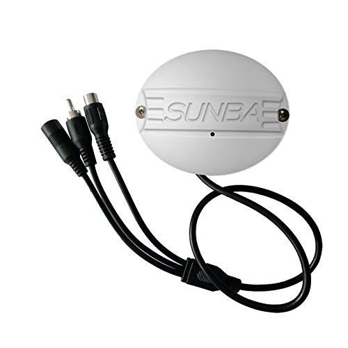 Sunba Outdoor Microphone for IP Security Cameras High Sensitivity Audio Pick-up with Warning Decal-No Screws