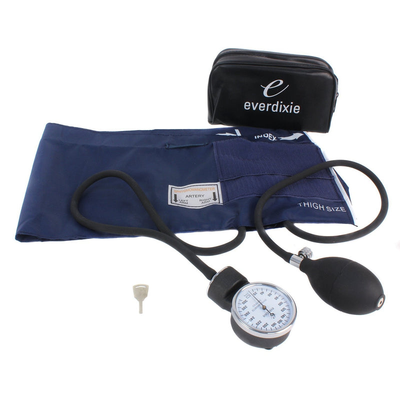 [Australia - AusPower] - Dixie EMS Aneroid Sphygmomanometer - Thigh Size Blood Pressure Cuff 