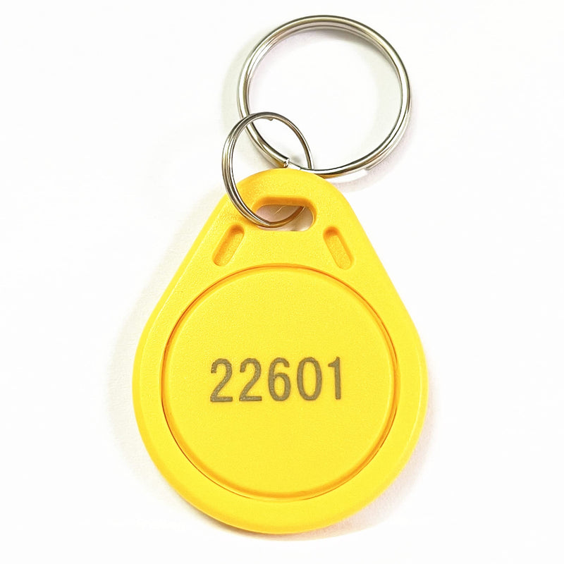 [Australia - AusPower] - Quentin 100pcs Thin 26 Bit Proximity Key Fobs Weigand Prox Keyfobs Compatable with ISOProx 1386 1326 H10301 Format Readers. Works with The vast Majority of Access Control Systems(Yellow) 