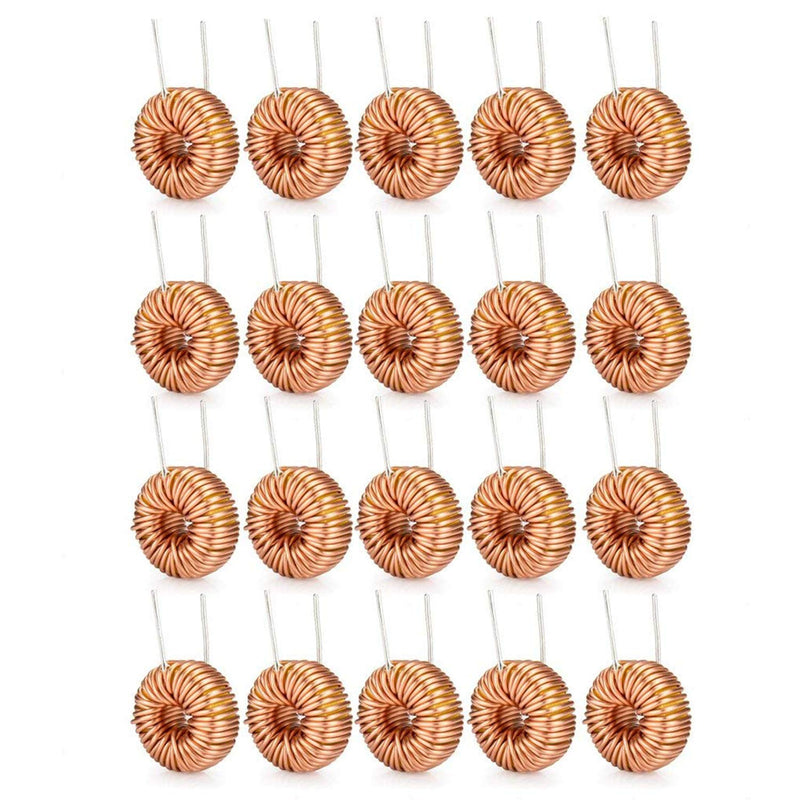 [Australia - AusPower] - 20 Pcs Toroid Core Inductor Copper Wire Wind Wound 330uH 3A Coil for LM2596-330uH 