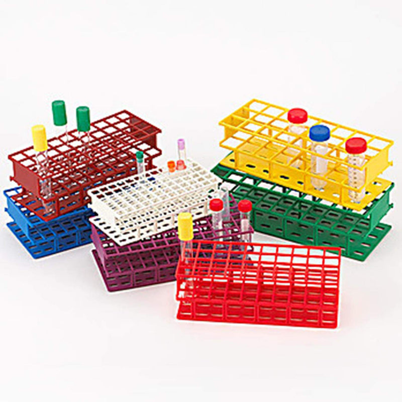 [Australia - AusPower] - Globe Scientific 456640W Nylon Full Size Wireless Tube Rack, 20mm Tube Diameter, 40-Place, White 
