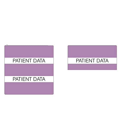 [Australia - AusPower] - Tabbies Medical Patient Chart Index Tabs, Medical Patient Data" 1-1/2"W x 1-1/2"H, Lavender, 102 Tabs/Pack (52117) 