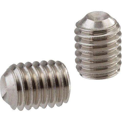 3/8"-16 x 1/2" Set Screws, Cup Point, 18-8 Stainless, 100 Pack