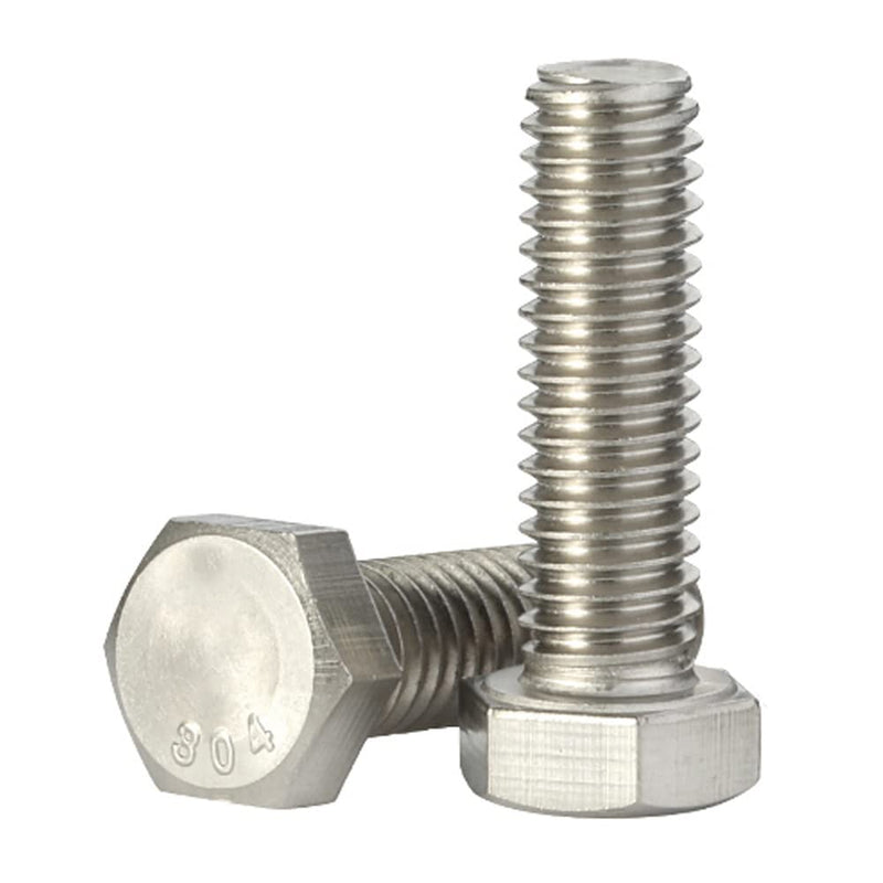 [Australia - AusPower] - 1/4-20 x 3/4" Hex Head Cap Screws Hexagon Bolts, External Hex Drive, Stainless Steel 304, UNC Coarse Thread Fully Threaded, 50 PCS 1/4-20 x 3/4" 