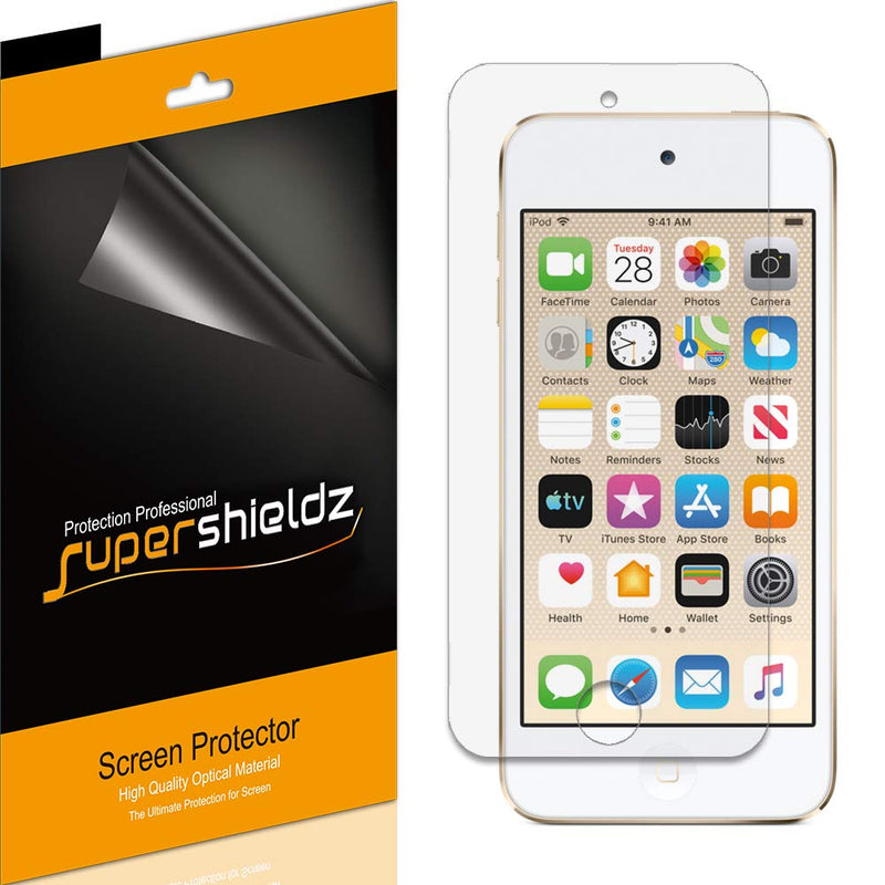 [Australia - AusPower] - Supershieldz (6 Pack) Designed for Apple New iPod Touch (7th Generation 2019 Released, 6th and 5th Generation) Screen Protector, High Definition Clear Shield (PET) 