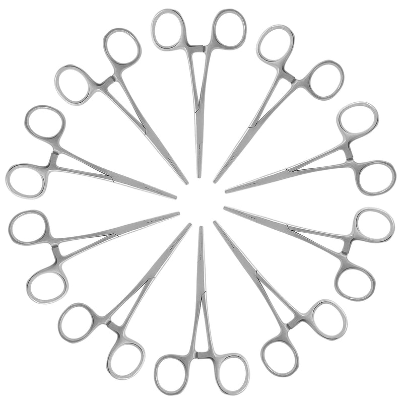[Australia - AusPower] - SURGICAL ONLINE 10-Pack Straight 5-Inch Mosquito Hemostat Locking Forceps, Stainless Steel 