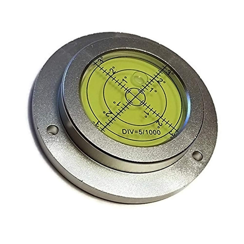 [Australia - AusPower] - 4" High Accuracy Aluminium Housing Big Bullseye Level Bubble Spirit Level with Mounting Hole for RV Crane Pile Driver 100mm/4" 