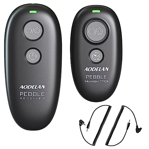 AODELAN Camera Remote Wireless Shutter Release Compatible for Canon EOS R, RP, 200D(SL2), 250D(SL3), T7, T6, 6D Mark II, 7D Series, M6; Olympus OM-D E-M1 MRK II, OM-D E-M5 II