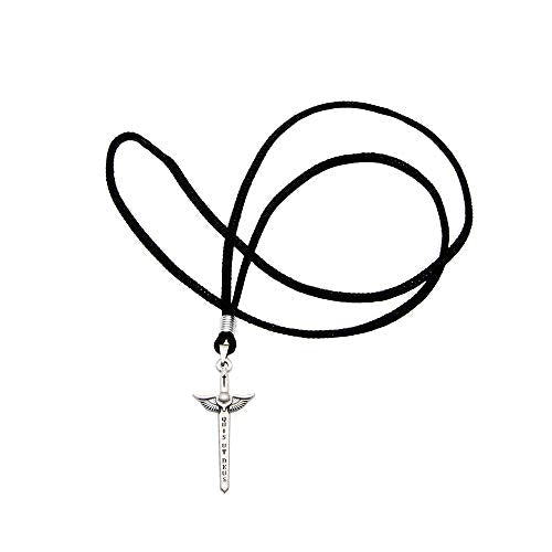 Intercession St Michael Sword Necklace Antique Silver - Cord