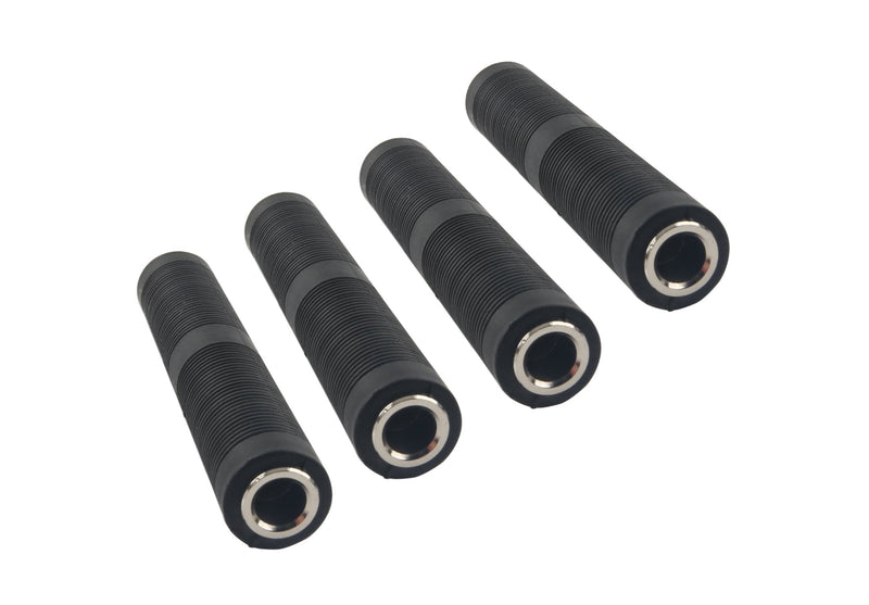 [Australia - AusPower] - Devinal 1/4 Inch TRS/TS Female to Female Coupler, 6.35mm Jack Stereo Adapter Joiner, Gender Changer Connectors - 4 Pack 1/4 F 