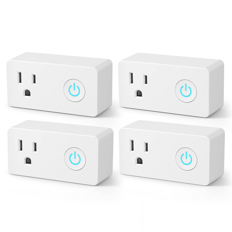 [Australia - AusPower] - BN-LINK WiFi Heavy Duty Smart Plug Outlet, No Hub Required with Timer Function, White, Compatible with Alexa and Google Assistant, 2.4 Ghz Network Only (4 Pack) 4 Pack for Alexa and Google Assistant 