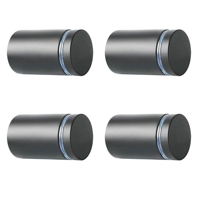 [Australia - AusPower] - Alise 1"x1.38'' Sign Standoff Screws,Wall Mount Glass Standoff Advertising Nail for Acrylic Picture Frame Glass Signs Hanging,Stainless Steel Sign Mounting Bracket Hardware,Matte Black,Pack of 4 25mm*40mm 