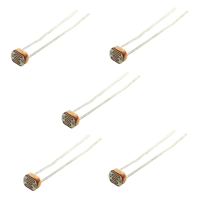 5 x Photoresistor Fotoresistor LDR SENSOR RESISTOR LIGHT DEPENDENT 5 mm GL5516