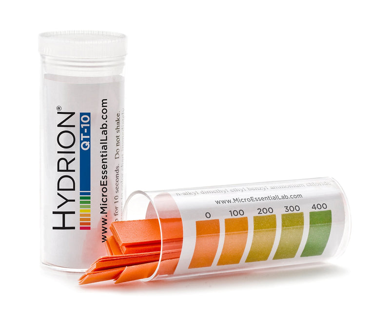[Australia - AusPower] - Pro Hydrion QT-10 Test Strips QT-10V 100 Strips per Vial (not rolls) 