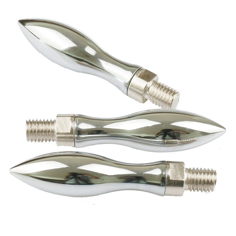 [Australia - AusPower] - 3 Pcs Grinding Milling Chrome Machine Handwheel M12 Thread Plated Revolving Handle Grips 