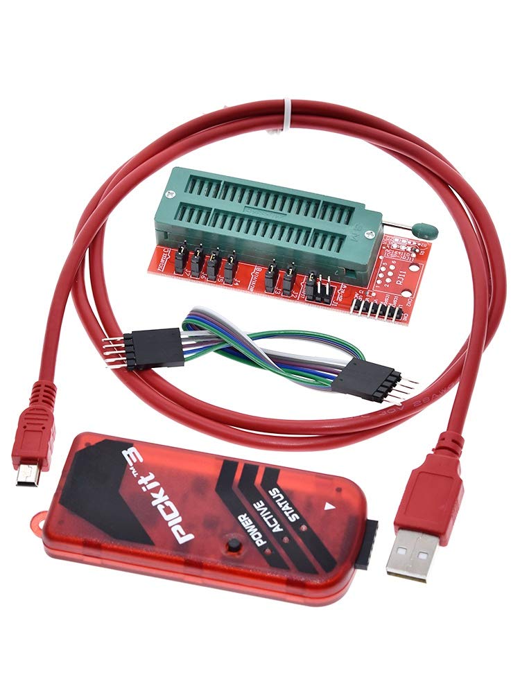 [Australia - AusPower] - PICKIT3 Programmer + PIC ICD2 PICKit 2/3 Programming Adapter Universal Programmer Seat FZ0508 