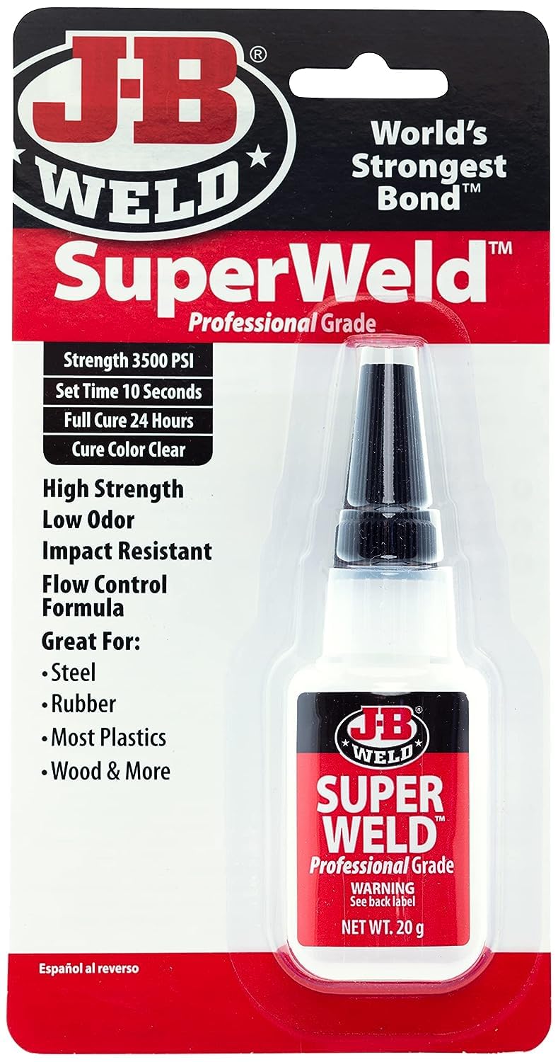 [Australia - AusPower] - J-B Weld 33120H SuperWeld Glue - Clear Super Glue - 20g 20 gram 