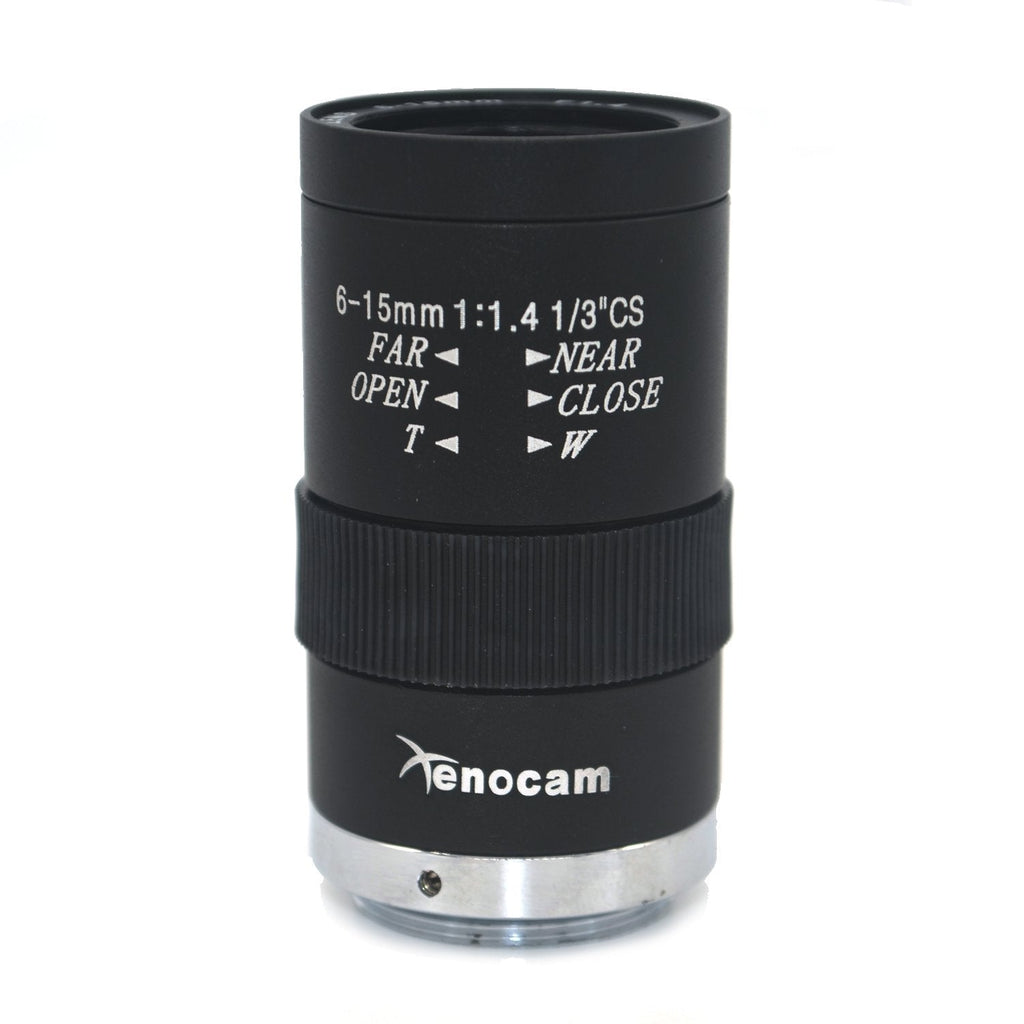 [Australia - AusPower] - 6-15mm 1/3" F1.4 CS Mount Varifocal CCTV Manual Lens for CCTV Camera 6-15mm 