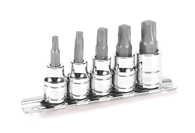 Titan 68965 5-Piece 3/8-Inch Drive Mortorq Bit Socket 5-Piece Set