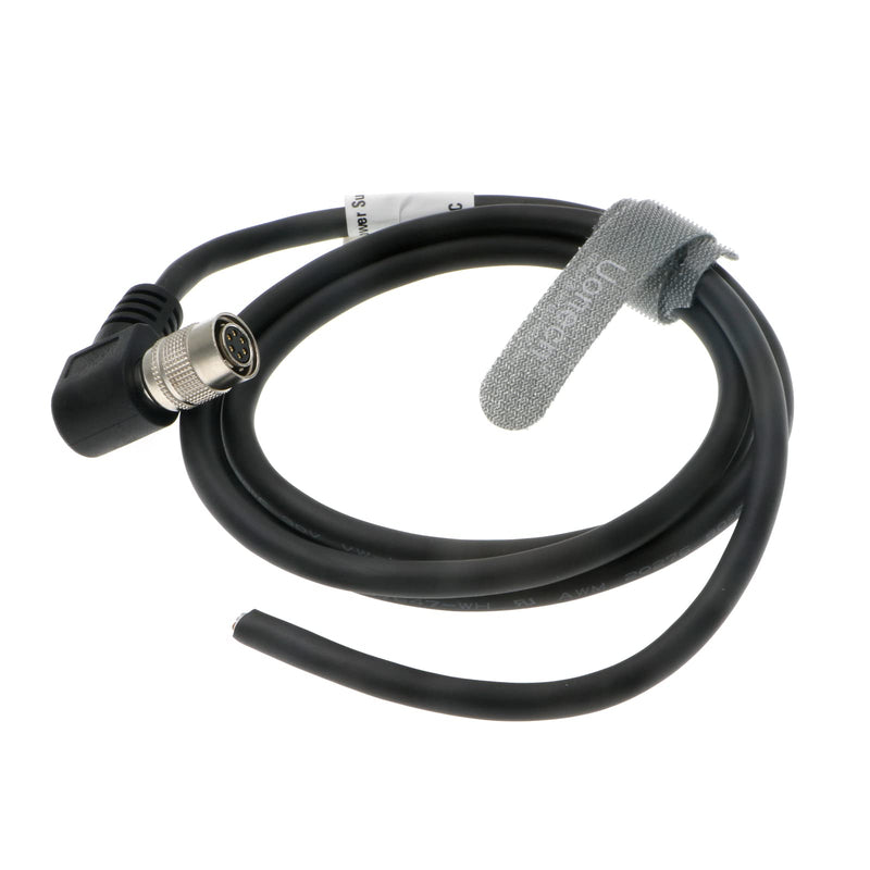 [Australia - AusPower] - Uonecn Hirose HR10A-7P-6S Basler AVT GIGE CCD Industrial Camera Power Right Angle 6-Pin Female Data Cable 1 Meter 