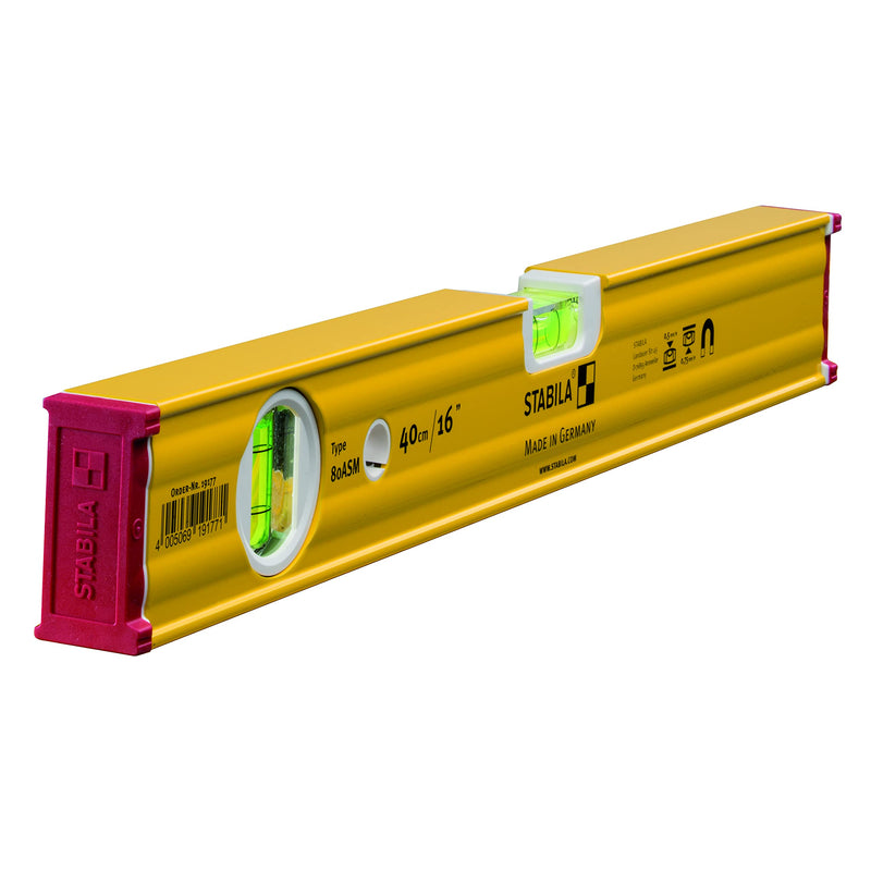[Australia - AusPower] - Stabila Series 80 AS Spirit Level, 19177 40 cm mit Magnet 