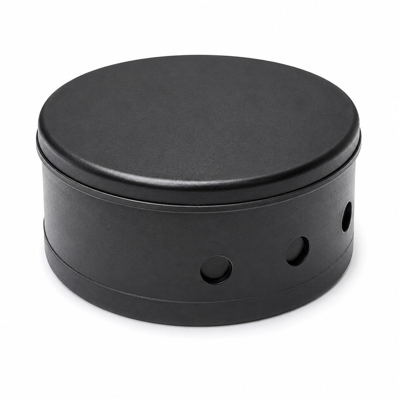 Junction Box, Black Plastic with Accessories, Diameter: 70 mm X 31 mm, Distributor Canopy, Surface-mounted Box, Junction Box 70x31mm