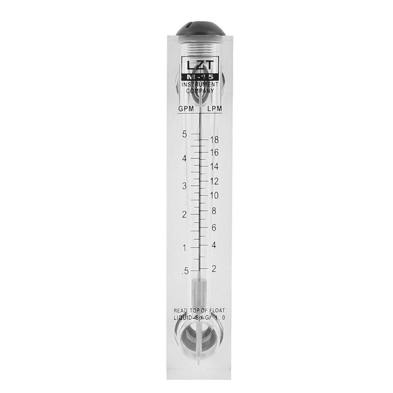 [Australia - AusPower] - LZT M-15 0.5-5GPM 2-18LPM Water Flow Meter Panel Mount Type Flowmeter 