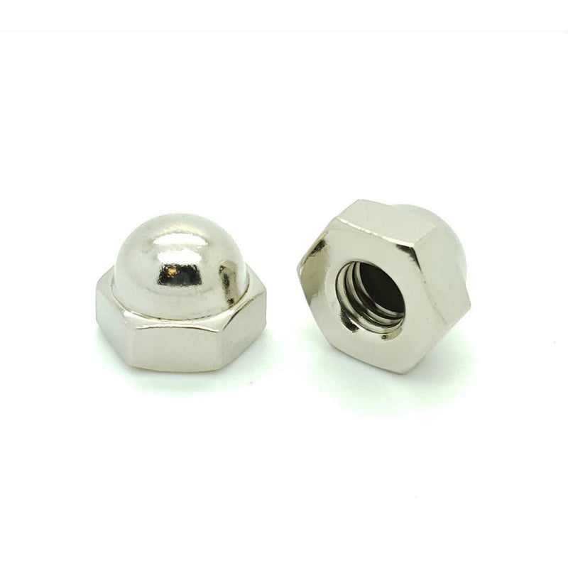 [Australia - AusPower] - 25 Qty 3/8-16 Nickel Plated Acorn Hex Cap Nuts (BCP245) 