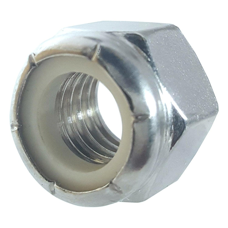 [Australia - AusPower] - Fifty (50) 1/4-20 Zinc Plated Nylon Insert Hex Lock Nuts (BCP230) 
