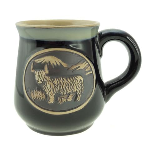 Glen Appin Stoneware Piping Hot Mug Featuring A Highland Cow Coo
