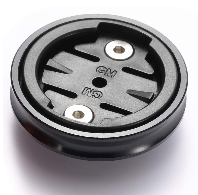 [Australia - AusPower] - Bicycle Bike Stem Top Cap Holder Mount for Garmin or Wahoo Element Bolt Mount black-garmin 