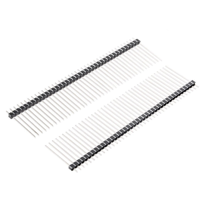 [Australia - AusPower] - uxcell 30Pcs 2.54mm Pitch 40-Pin 28mm Length Single Row Straight Connector Pin Header Strip for Prototype Shield 
