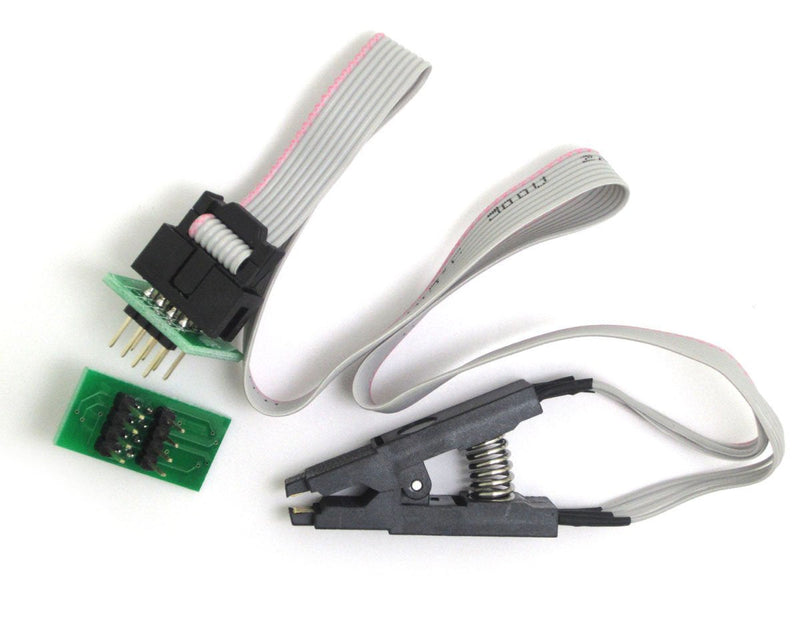 DollaTek SOIC8 SOP8 Test Clip for EEPROM 93CXX / 25CXX / 24Cxx In-Circuit Programming + 2 Adapters