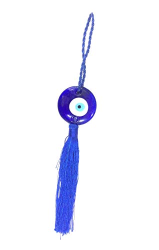 Blue Evil Eye Mystic Knot Car Wall Hanging Decor for Spiritual Protection for Bad Eye & Negativity
