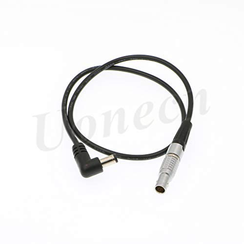 [Australia - AusPower] - Uonecn Teradek Bolt 2-Pin Male to Right Angle DC Power Cable Transmitter for Tilta Battery Plate 