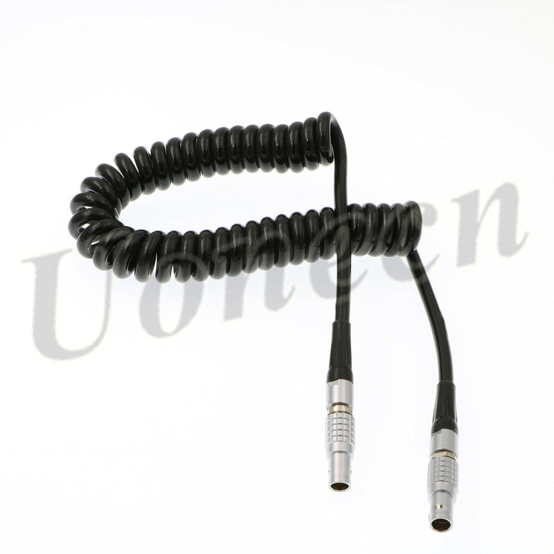 [Australia - AusPower] - Uonecn XL LL Timecode Cable 5 pin Male to 5 pin Male Coiled Twist Cable for Sound Devices ZAXCOM DENECKE 