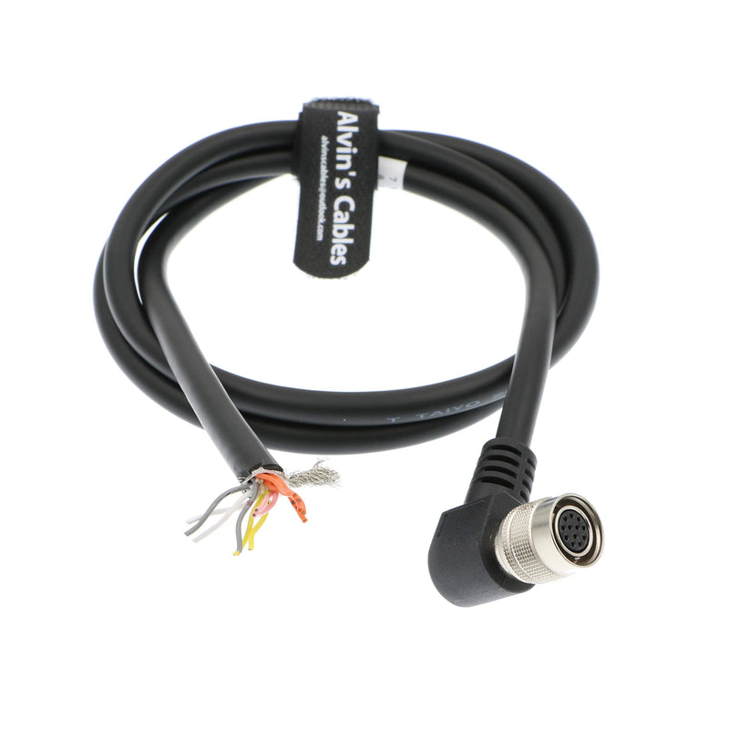 [Australia - AusPower] - Alvin's Cables 12 Pin Hirose Female Right Angle to Open End Shield Cable for Sony Basler Cameras 3M Right Angle 12 Pin 