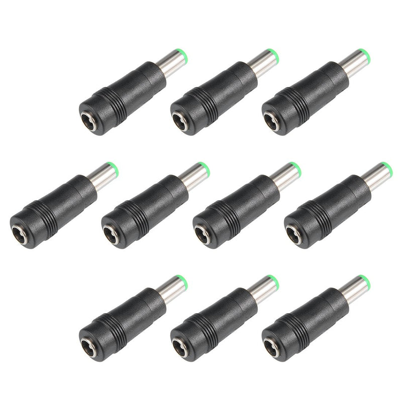 [Australia - AusPower] - uxcell DC Power Connector 5.5x2.1mm Female Jack to 6.3x3.0mm Male Adapter Barrel Connector 10pcs 