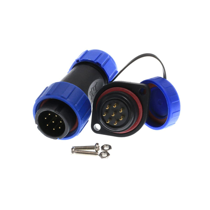 [Australia - AusPower] - DRRI SP21 8 Pole Waterproof Circular Aviation Connector Industrial Connector Adapter 8pole 