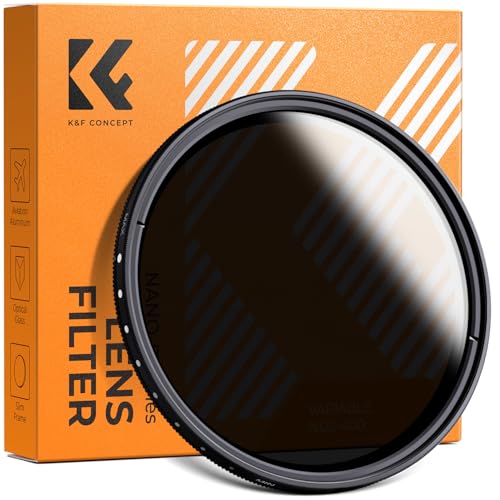 K&F CONCEPT 55mm Variable ND2-400 Lens Filter (1-9 Stops) for Camera Lens 55 mm